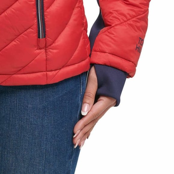 Tommy Hilfiger Ladies' Packable Jacket--Crimson - Picture 4 of 10